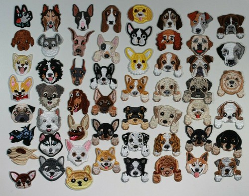 Pieces cute dogs iron on - dogs,
