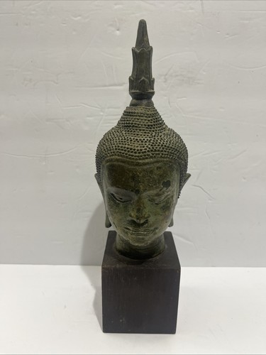 Bronze thai buddha head - thai,