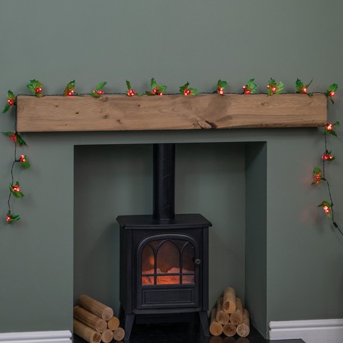 Christmas holly garland - holly,