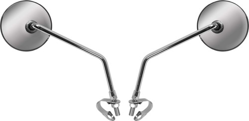 Mirrors clamp chrome - clamp-on,