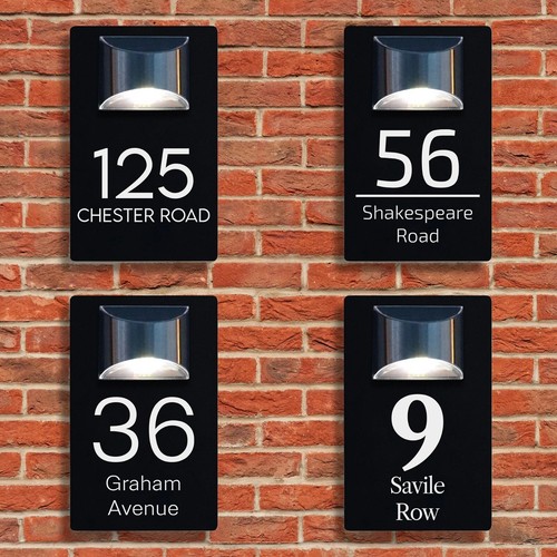 Custom solar house sign - sign, led