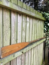 Vintage Wooden Oar - Mid Century Wooden Paddle - Wall Decor - Prop - Display 5ft
