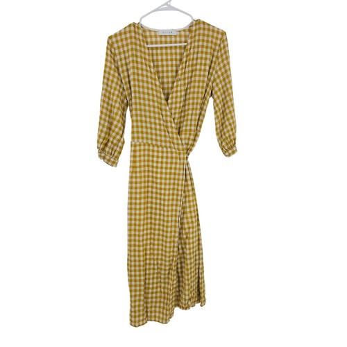 Olive clothing gingham wrap - olive,