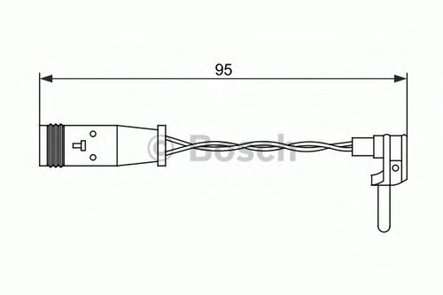 Bosch brake pad wear - pad, sensor