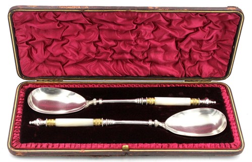 Fine antique boxed silver - antique,, boxed,