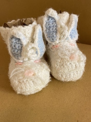 Vintage handmade crochet bunny - vintage,