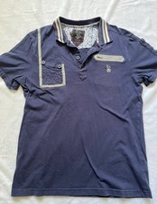 Nanny State Men’s Navy Blue Polo Top T-shirt Sz M Clothing Menswear