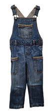 Ex Fatface Girls Dungarees Denim 4-9 Years NEW