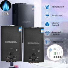 18L Gas Tankless Instant LPG Propane Hot Water Heater Boiler With Shower Kit 