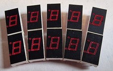 10 x MAN72A 7 segment, 0.3  common anode led display with LH decimal point