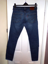 levi strauss 512 stretch blue jeans waist 32 inside leg 31 good cond