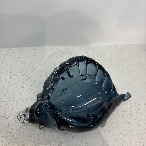 Vintage murano blue art glass - murano,