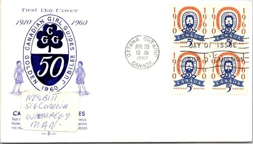 Canada fdc 1960 canadian girl - canadian,
