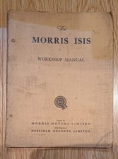 Morris Isis Workshop Manual