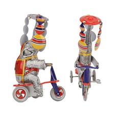 Elephant On Tricycle Tin Toy