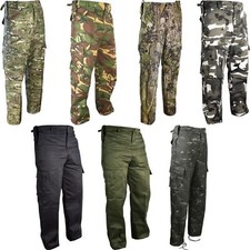 Kombat UK Men's Trousers Army Military Cargo Camo Camouflage Airsoft Pants Work