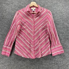 Talbots Shirt Women 8 Pink
