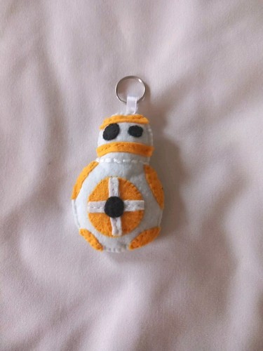 Star wars bb8 keyring handmade - star,