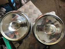 Original 1970's cibie super oscar 7" spot lights concave lenses clear chrome 