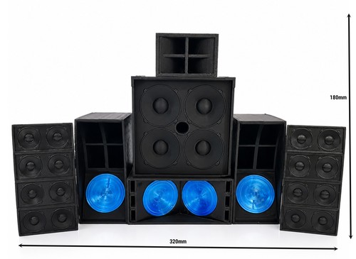 Miniture speaker stack - , systems