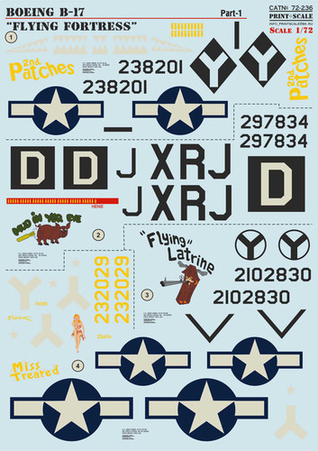 Boeing 17 flying - 1/72, b-17