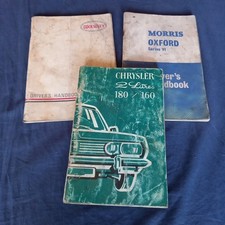 JOB LOT OF VINTAGE CAR/MOTOR BIKE MANUALS/INSTRUCTION BOOKS