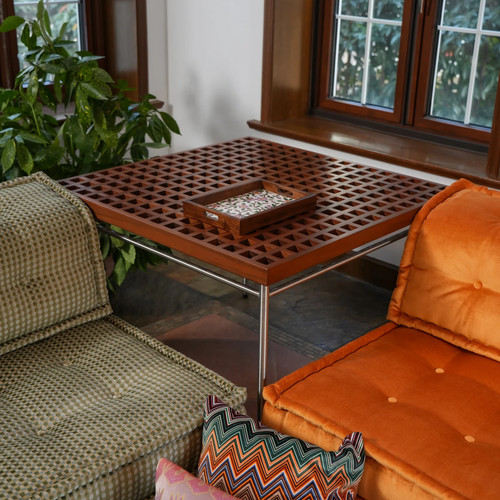 Teak wood coffee table - wood,