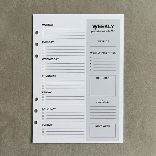Weekly planner pack - weekly, a5