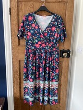 Popsy Damita Floral Border Print Midi Dress 14