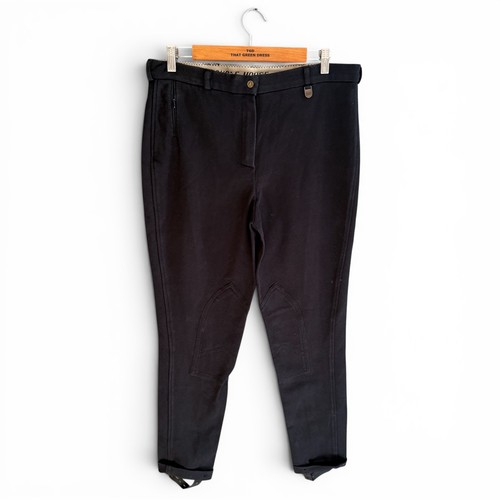 Ladies black riding jodhpurs - ladies,