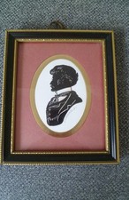 Vintage Silhouette Signed Enid Elliott Linder Young Squire Framed Portrait