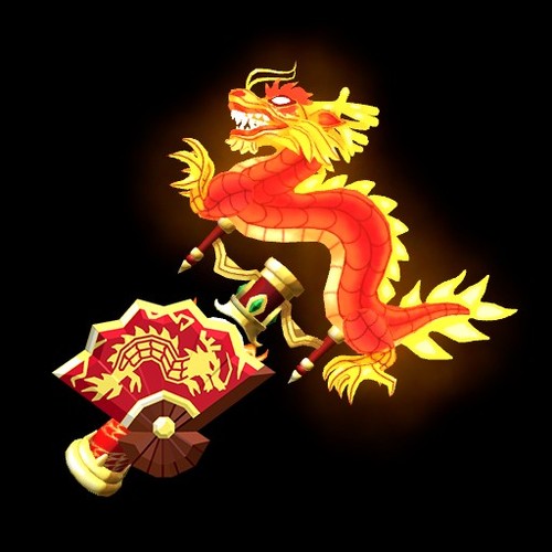 Dragon puppet set flee - dragon, the