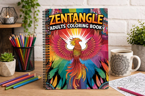 Zentangle adult colouring book - zentangle,