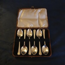 6x Cased Vintage EPNS Small