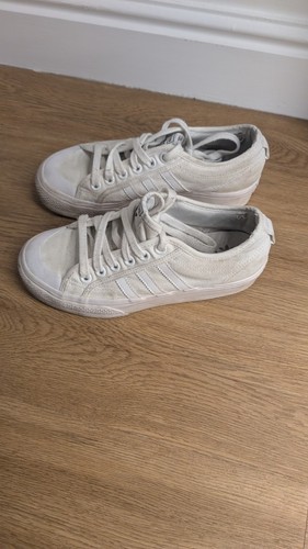 Adidas nizza white trainers - adidas,
