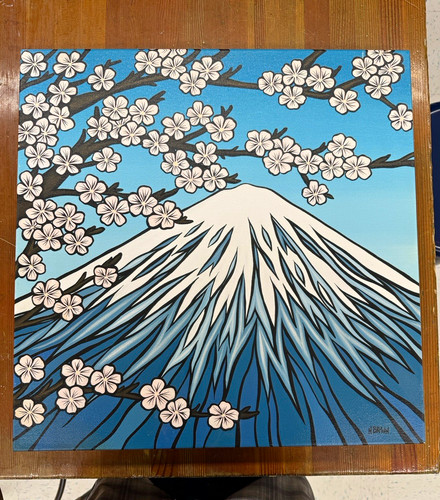 Heather brown fuji - brown, signed