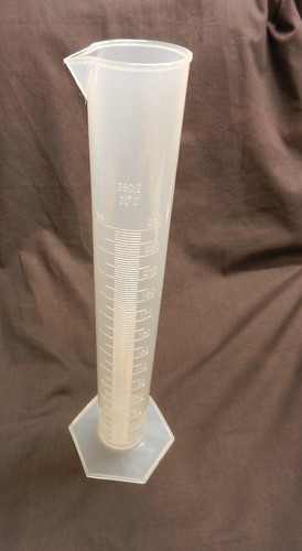 Plastic measuring cylinders - measuring,