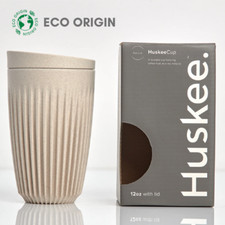 Natural Huskee 12oz Cup & Lid