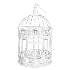 Bird Cage Decoration White