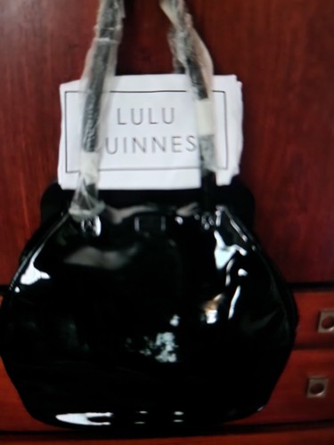 Lulu guinness black patent bag - guinness,