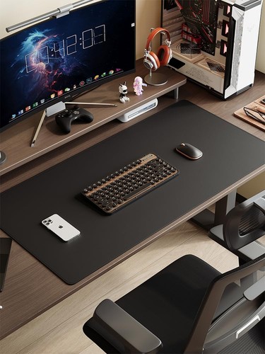 Dual sided leather desk mat - dual,