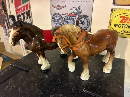 Pair large vintage ceramic - large,