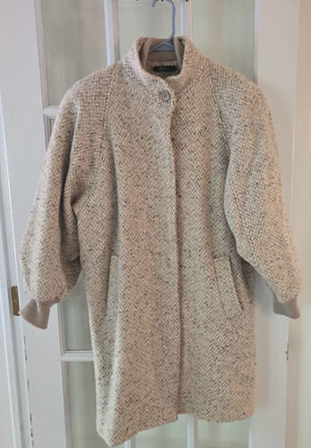 Women vtg wool coat tweed - women’s,