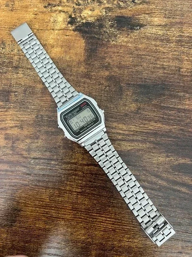 Metal digital watch retro - metal,