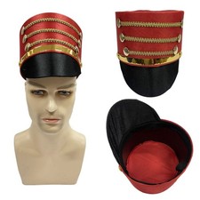 Gold Trim Strips Marching Band Hat Hat-nutcrackers Soldier TopCap Performance UK