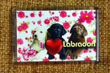 Labrador Gift Dog Fridge Magnet 77x51mm labrador Pups UK Seller Gift