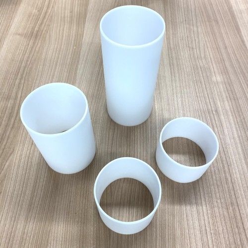 Frosted plastic acrylic tube - plastic,