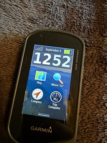 Garmin oregon 650 hiking - oregon,