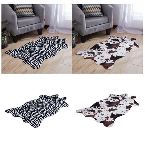 Cow zebra rug faux animal - faux,
