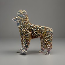 Poodle Vintage Brooch Silver